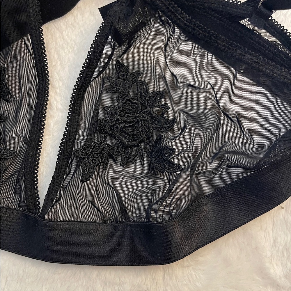 Free Press Sheer Black Bralette - Picture 2 of 4